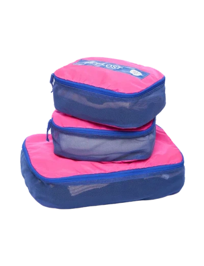 Baboon To The Moon Packing Cube Set In Pink