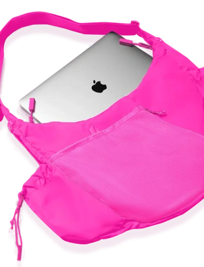 Baboon To The Moon Crescent Crossbody Big 8l In Pink