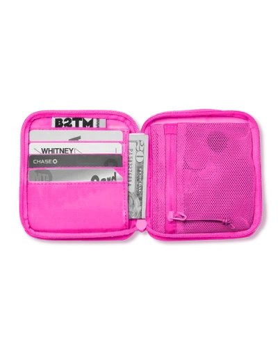 Baboon To The Moon Zip Wallet In Pink