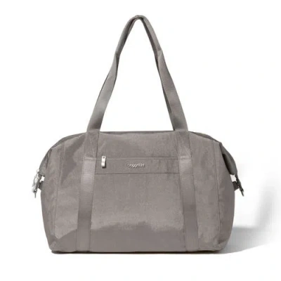 Baggallini All Day Large Duffel Weekender Bag In Gray