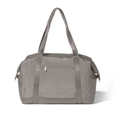 Baggallini All Day Large Duffel Weekender Bag In Gray