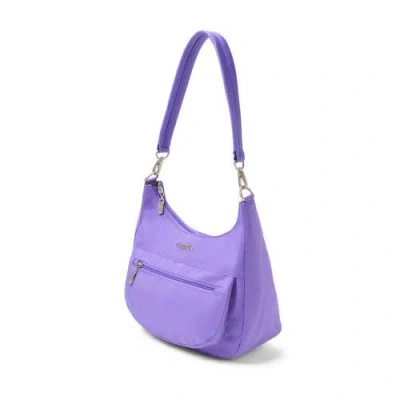 Baggallini Modern Pocket Half Moon Shoulder Bag In Purple