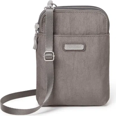 Baggallini Take Two Rfid Bryant Crossbody Bag In Gray