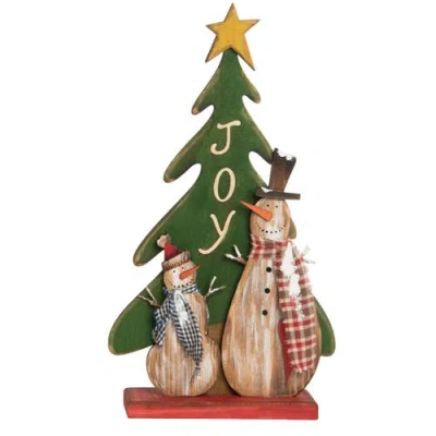 Transpac Wood Multicolored Christmas Greetings Decor In Multi