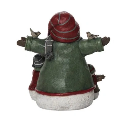 Transpac Multicolor Christmas Dress Up Snowman Family Figurines Decorative Resin Snowman Decor For H In Multi