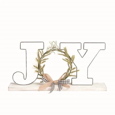 Transpac Multicolor Metal Enamel Joy Christmas Decor Decorative Letters In Multi