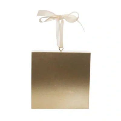 Transpac Off-white Wooden Christmas Cross Block Ornament Indoor Decor In White