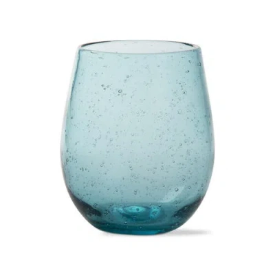 Tag Bubble Glass Stemless Wine Glass For Parents Gift In Blue