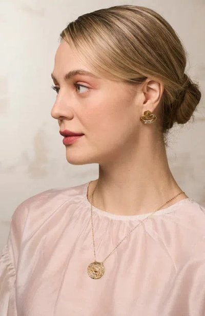 Cog Sol Necklace / 925 Sterling Silver In Silver