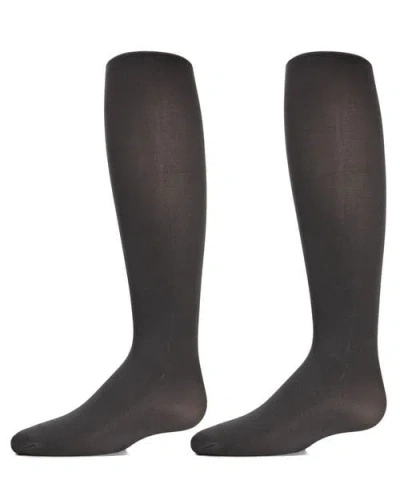 Memoi 2 Pair Pack Essentials Nylon Tights In Black