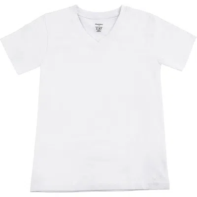 Memoi Kid's V-neck Cotton T-shirt 3-pack In White