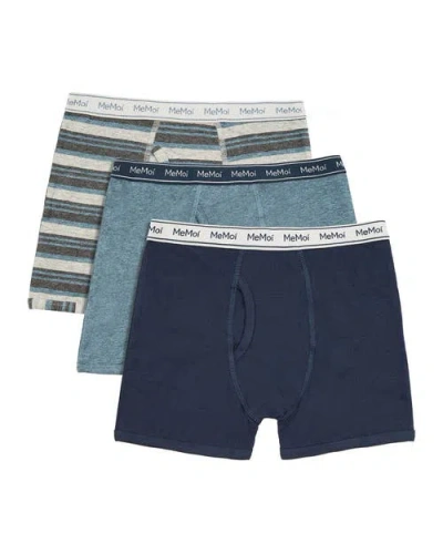 Memoi Kid's 3 Pair Pack Boxer Briefs In Multi