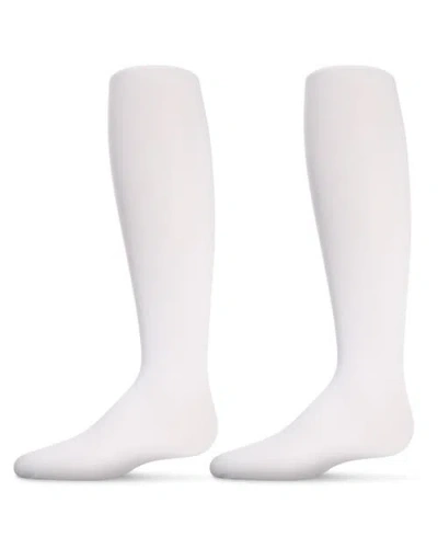 Memoi 2 Pair Pack Essentials Nylon Tights In White