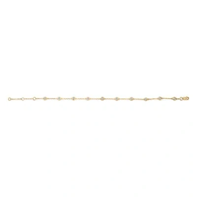 Haus Of Brilliance 14k 0.50 Ct. Tw. Lab-grown Diamond Station Bracelet In Gold