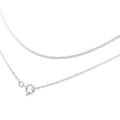 Haus Of Brilliance 10k Gold 1/2 Mm Slender & Dainty Fine Rope Chain Necklace In Metallic