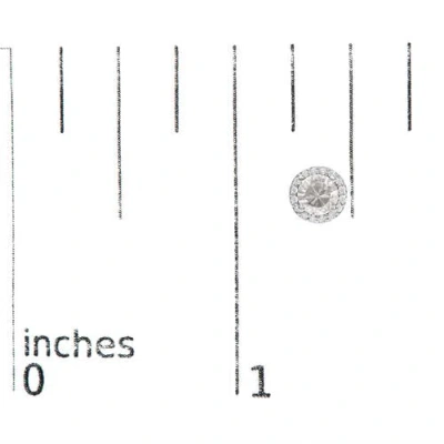 Haus Of Brilliance 10k Gold Gemstone And 1/6 Cttw Diamond Halo Stud Earring In Metallic