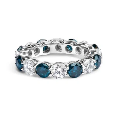 Haus Of Brilliance 14k 6.25 Ct. Tw. Lab-grown Diamond Eternity Ring In Metallic