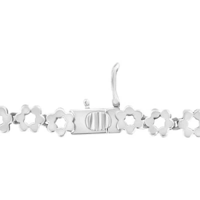 Haus Of Brilliance Igi Certified 14k White Gold 8.0 Cttw Pave Set Round-cut Diamond Cluster Graduating Riviera Statemen