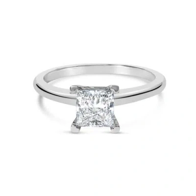 Haus Of Brilliance 14k White Gold 1.0 Cttw Princess Lab-grown Diamond Solitaire Engagement Ring In Metallic