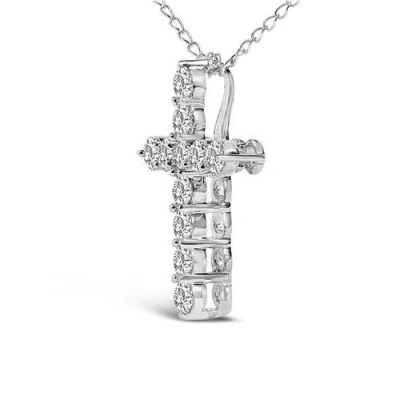 Haus Of Brilliance 14k 0.50 Ct. Tw. Lab-grown Diamond Pendant Necklace In Silver