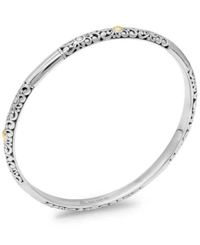 Devata Bali Filigree Bangle Bracelet In Silver