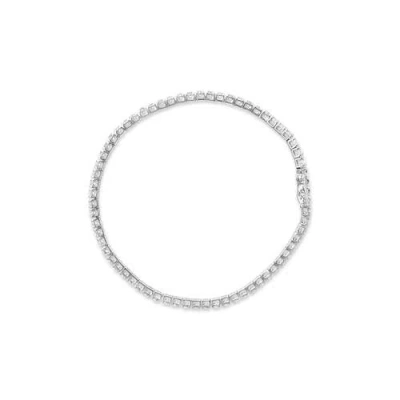 Haus Of Brilliance 14k White Gold 4.0 Cttw Classic Lab-grown Diamond Tennis Bracelet In Metallic