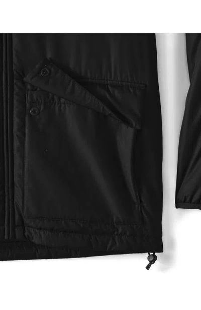 Lands' End Featherfree Insulated Hooded Jacket In Black
