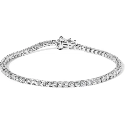 Haus Of Brilliance 14k White Gold 3.0 Cttw Classic Lab-grown Diamond Tennis Bracelet In White