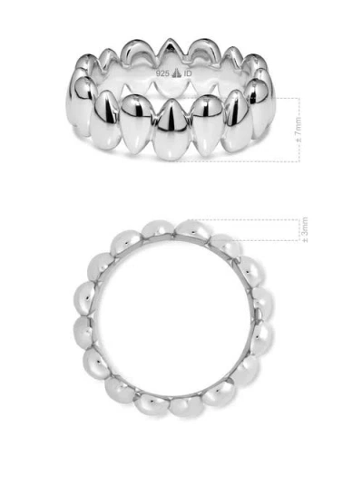 Devata Teardrop Eternity Band Ring In Metallic