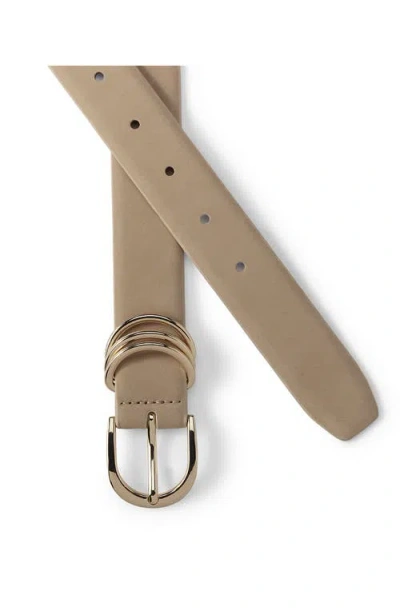 Lands' End Nubuck Multi Keeper Belt In Brown