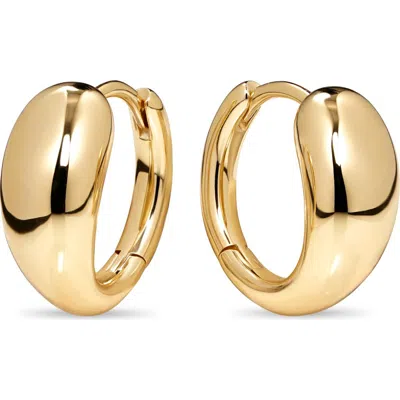 Devata Teardrop Hoop Earrings In Gold