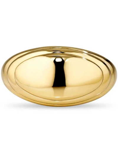 Devata Contour-lined Dome Ring In Gold
