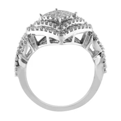 Haus Of Brilliance 14kt White Gold Diamond Composite Ring In Silver