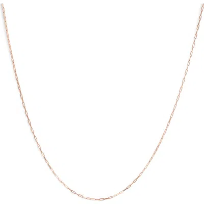 Haus Of Brilliance Unisex Solid 14k Gold 1.5mm Paperclip Chain Necklace In Multi