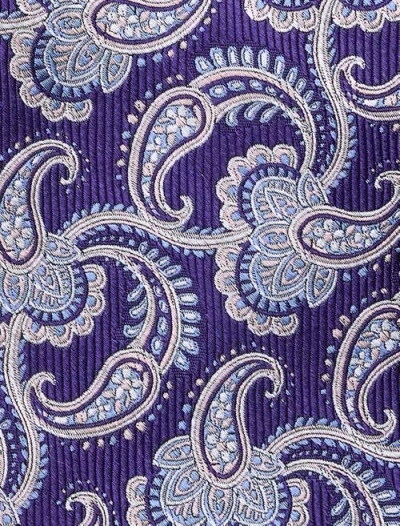 Oak Hill Premium By Dxl Big & Tall Paisley Vines Tie In Purple