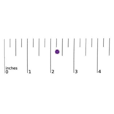 Haus Of Brilliance 14k Gold 5x5mm Round Birthstone Solitaire Stud Earrings In Purple