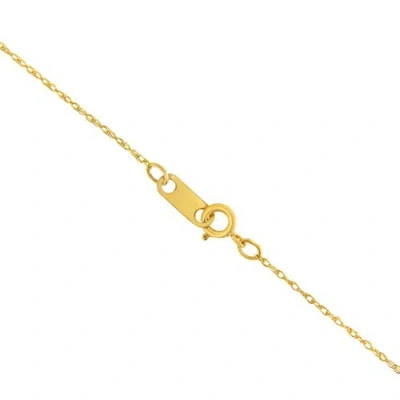 Haus Of Brilliance 10k Gold 1/2 Mm Slender & Dainty Fine Rope Chain Necklace In Gold