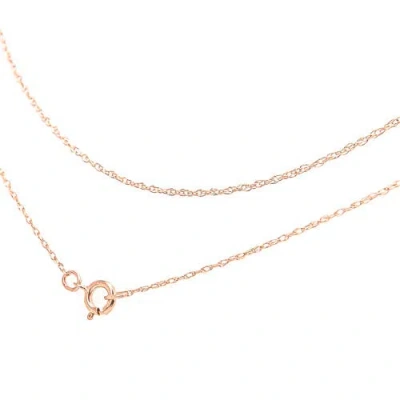 Haus Of Brilliance 10k Gold 1/2 Mm Slender & Dainty Fine Rope Chain Necklace In Gold
