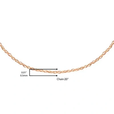 Haus Of Brilliance 10k Gold 1/2 Mm Slender & Dainty Fine Rope Chain Necklace In Gold