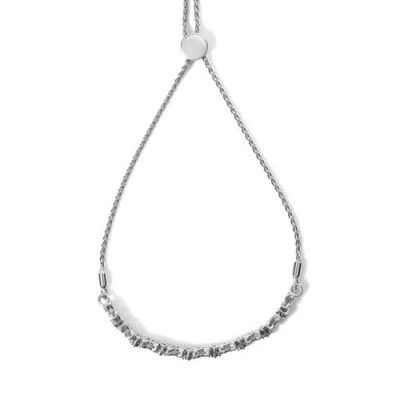 Haus Of Brilliance Silver 1/4 Cttw Diamond Marquise Shaped Link Adjustable Bolo Bracelet In Blue