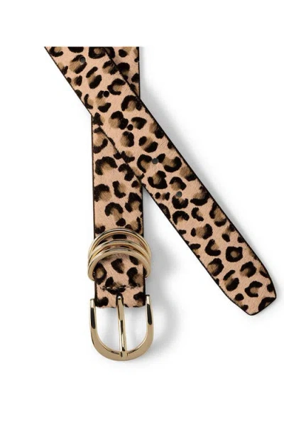 Lands' End Nubuck Multi Keeper Belt In Animal Print