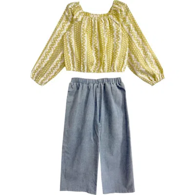 Mabel + Honey Magnolia Two Piece Set In Brown