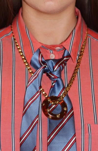 Sccollection Riley Necklace In Brown