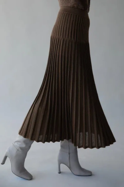Sskein Soleil Skirt In Brown