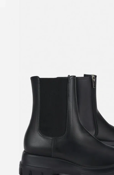 Agl Attilio Giusti Leombruni Agl Chunky Beat Water-resistant Suede Ankle Boot In Black