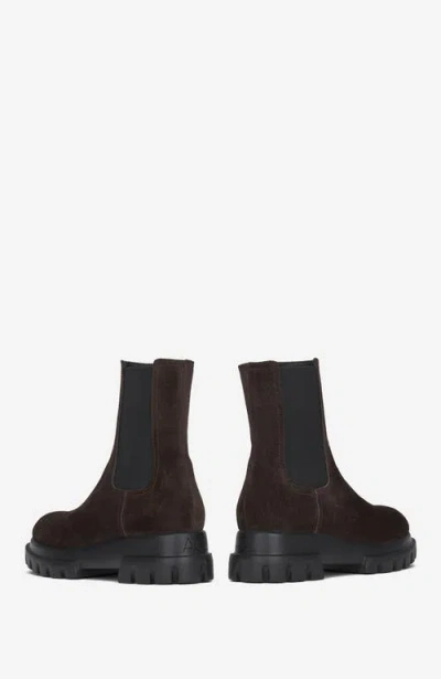 Agl Attilio Giusti Leombruni Agl Chunky Beat Water-resistant Suede Ankle Boot In Brown