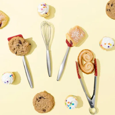 Cuisipro Piccolo 4 Piece Mini Cooking Tool Set In Red