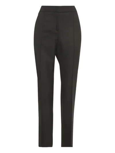 Pre-owned Maje Concealed-fastening Trousers In Black