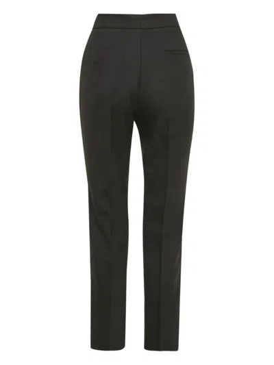 Pre-owned Maje Concealed-fastening Trousers In Black