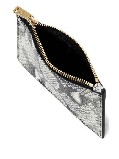 Anine Bing Lucy Python Zip Wallet In Animal Print